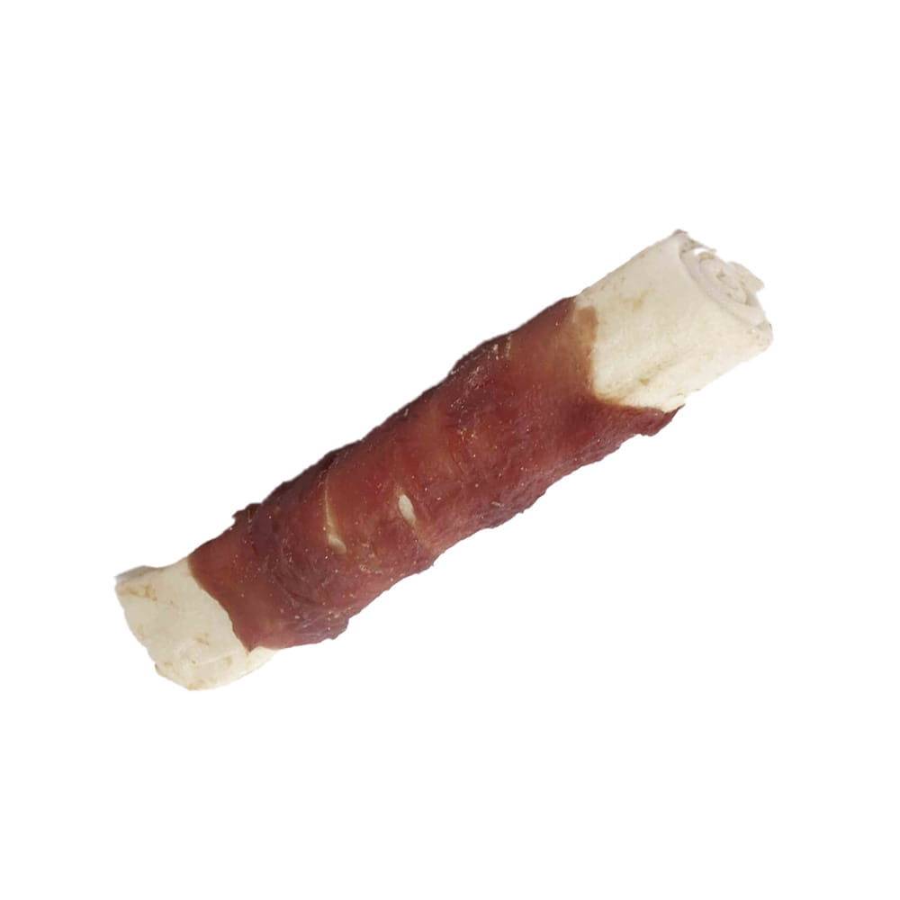 Maced pałka biała kość z kaczką 12cm 500g przysmak
